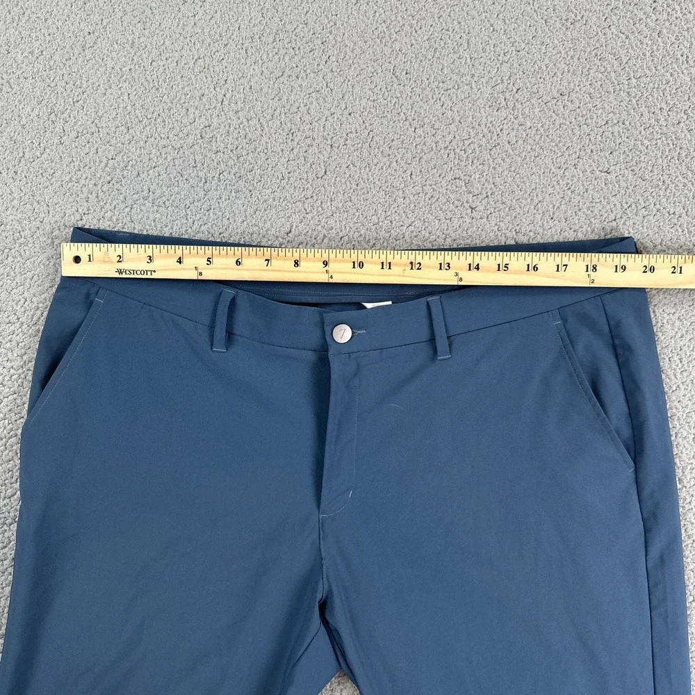 Primo Golf Pants Men 40 Short Blue Jogger Performance Tapered Stretch Ankle Zip